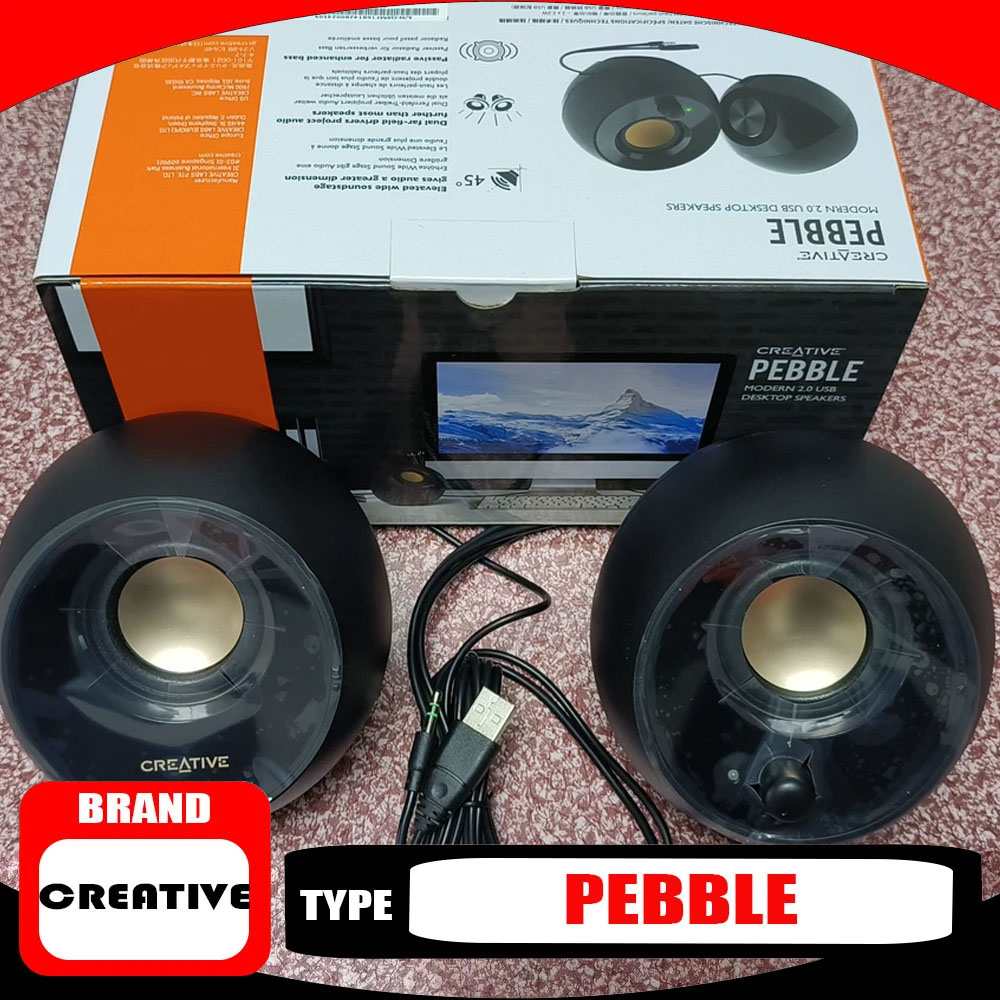 Gaming Speaker 2.1 - Mini-enceinte Creative Pebble avec subwoofer, son