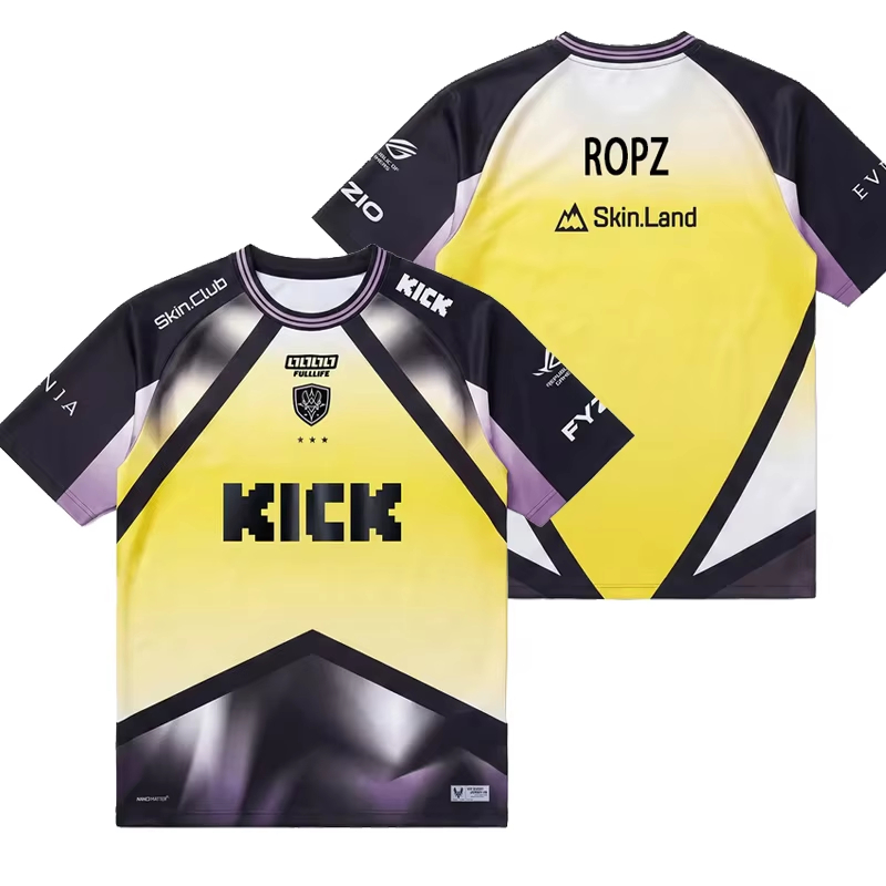 Esports Gaming Training - T-shirts d'été pour hommes Team Vitality