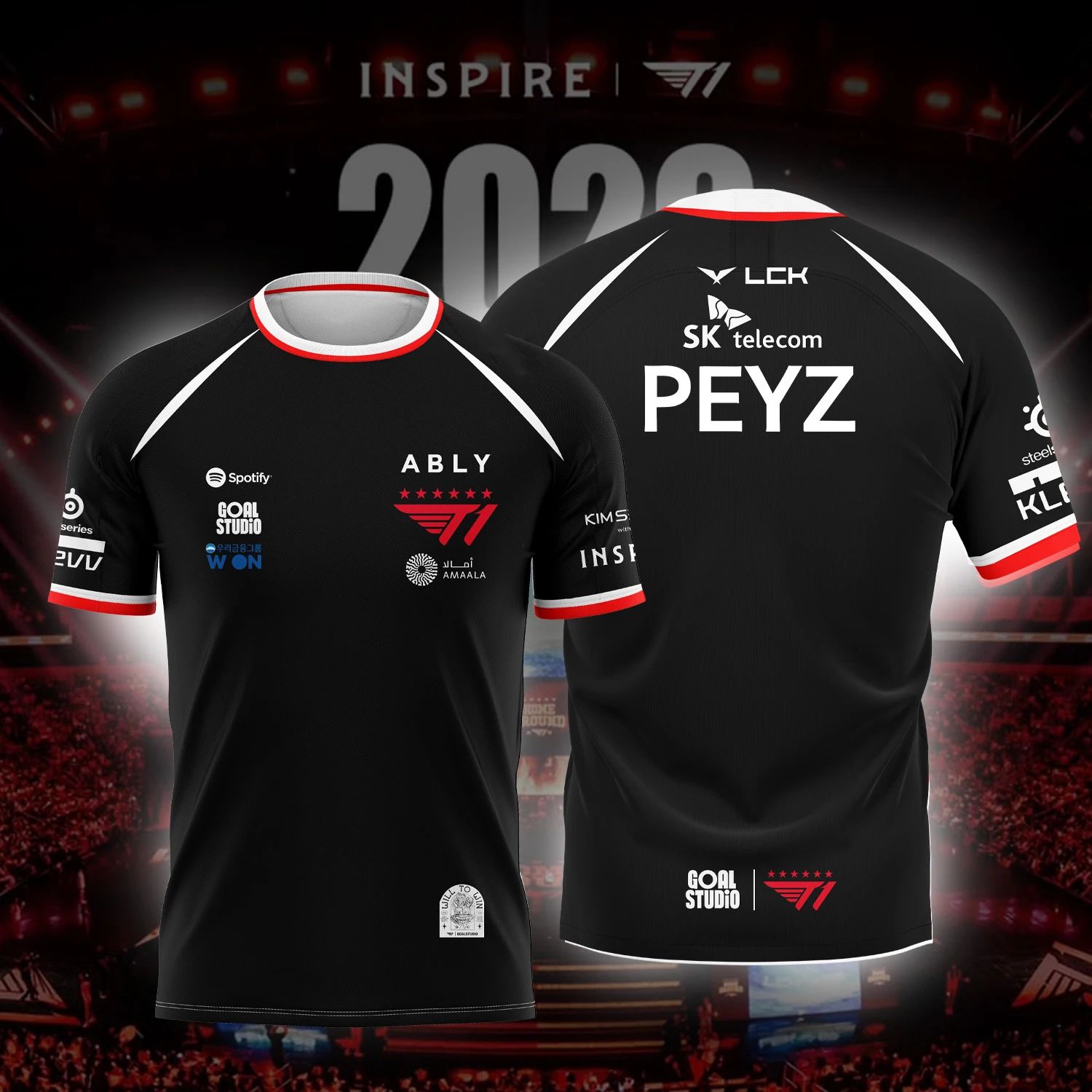 Esports Gaming Jersey - Nouveau Maillot d'Équipe d'ESPORTS T1 2026