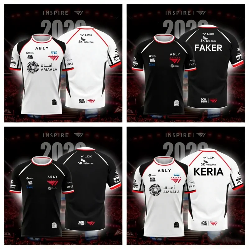 Esports Gaming Jersey - Nouveau Maillot d'Équipe ESPORTS T1 2026