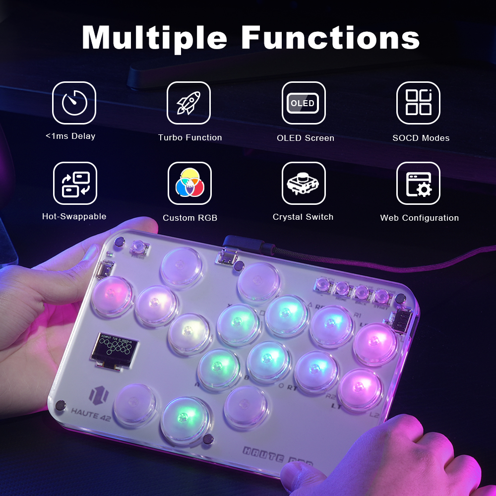 Manette de jeu d'arcade Haute4 - Esports Gaming Controller avis et prix