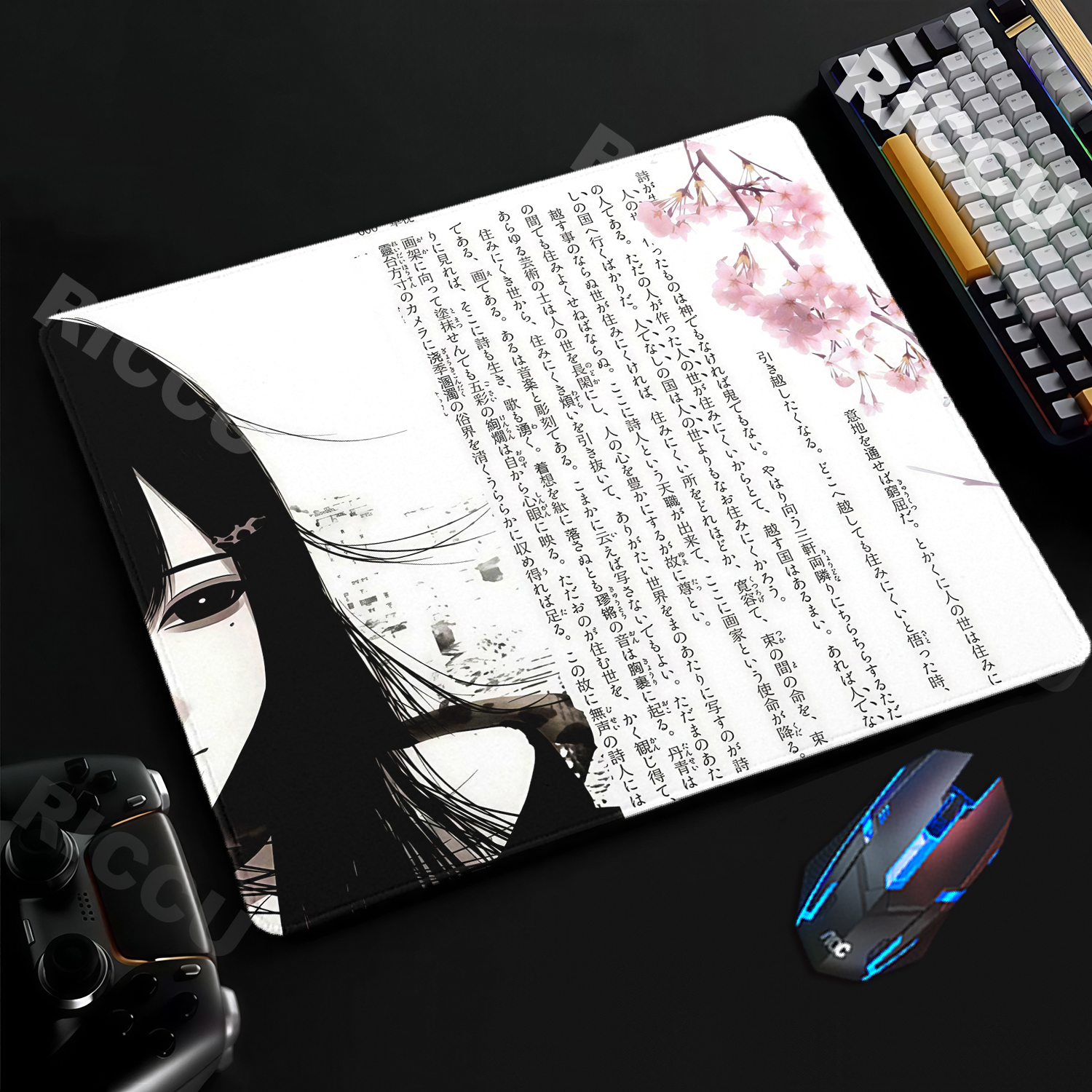 Tapis de souris noir et blanc  - Esports Gaming Table avis et prix